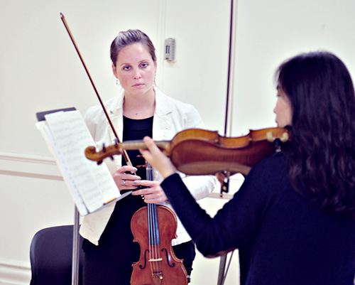 Emily Ondracek-Peterson teaching